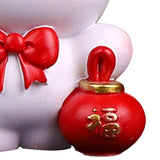 Maxbell Resin Rabbit Figurine Car Dashboard Home Decor for Bedroom Entrance Office StyleA