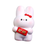 Maxbell Resin Rabbit Figurine Car Dashboard Home Decor for Bedroom Entrance Office StyleB