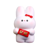 Maxbell Resin Rabbit Figurine Car Dashboard Home Decor for Bedroom Entrance Office StyleB