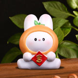 Maxbell Resin Rabbit Figurine Car Dashboard Home Decor for Bedroom Entrance Office StyleE