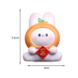Maxbell Resin Rabbit Figurine Car Dashboard Home Decor for Bedroom Entrance Office StyleE