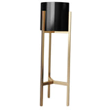 Maxbell Flower Pot Stand Support Planter Storage Display for Garden Home Bedroom 20cmx90cm Black