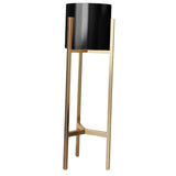 Maxbell Flower Pot Stand Support Planter Storage Display for Garden Home Bedroom 20cmx90cm Black