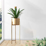 Maxbell Flower Pot Stand Support Planter Storage Display for Garden Home Bedroom 20cmx60cm Aureate