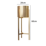Maxbell Flower Pot Stand Support Planter Storage Display for Garden Home Bedroom 20cmx60cm Aureate