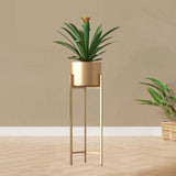 Maxbell Flower Pot Stand Support Planter Storage Display for Garden Home Bedroom 20cmx70cm Aureate