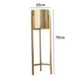 Maxbell Flower Pot Stand Support Planter Storage Display for Garden Home Bedroom 20cmx70cm Aureate