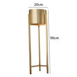 Maxbell Flower Pot Stand Support Planter Storage Display for Garden Home Bedroom 20cmx90cm Aureate