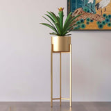 Maxbell Flower Pot Stand Support Planter Storage Display for Garden Home Bedroom 20cmx90cm Aureate