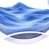 Maxbell Artistic Moving Sand Picture Dynamic Display 3D Hourglass Creative Landscape Blue