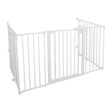 Maxbell Pet Fence High Pets Puppy Supplies Guard Barrier Dog Gate for Lawn Garden 9 Rod 63x76cm