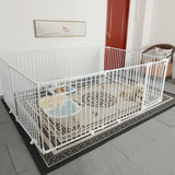 Maxbell Pet Fence High Pets Puppy Supplies Guard Barrier Dog Gate for Lawn Garden 7 Rod 48x76cm