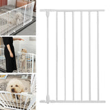 Maxbell Pet Fence High Pets Puppy Supplies Guard Barrier Dog Gate for Lawn Garden 7 Rod 48x76cm