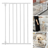 Maxbell Pet Fence High Pets Puppy Supplies Guard Barrier Dog Gate for Lawn Garden 7 Rod 48x76cm