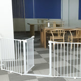 Maxbell Pet Fence High Pets Puppy Supplies Guard Barrier Dog Gate for Lawn Garden 5 Rod 35x76cm