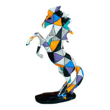 Maxbell Resin Figurines Sculptures Sill Office Tabletop Decors Cabinet Horse Statues Galloping Grids