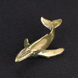 Maxbell Solid Brass Whales Goldfish Sculpture Crafts Office Decorations Decorative