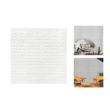 Maxbell Wall Panels Wallpaper Removable Waterproof Wall Sticker for TV Background white