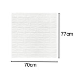 Maxbell Wall Panels Wallpaper Removable Waterproof Wall Sticker for TV Background white