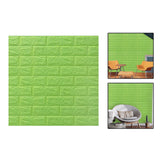Maxbell Wall Panels Wallpaper Removable Waterproof Wall Sticker for TV Background green