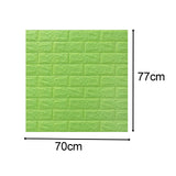 Maxbell Wall Panels Wallpaper Removable Waterproof Wall Sticker for TV Background green