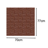 Maxbell Wall Panels Wallpaper Removable Waterproof Wall Sticker for TV Background coffee
