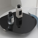 Maxbell Display Vanity Tray Perfume Plate Serving Tray for Bedroom Background Home 29x25x4cm Black