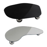 Maxbell Display Vanity Tray Perfume Plate Serving Tray for Bedroom Background Home 29x25x4cm Black