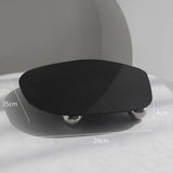 Maxbell Display Vanity Tray Perfume Plate Serving Tray for Bedroom Background Home 29x25x4cm Black