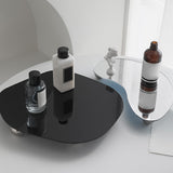 Maxbell Display Vanity Tray Perfume Plate Serving Tray for Bedroom Background Home 29x25x4cm Black