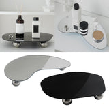 Maxbell Display Vanity Tray Perfume Plate Serving Tray for Bedroom Background Home 29x25x4cm Black