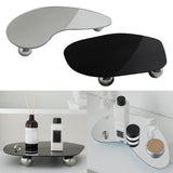 Maxbell Display Vanity Tray Perfume Plate Serving Tray for Bedroom Background Home 29x25x4cm Black