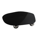 Maxbell Display Vanity Tray Perfume Plate Serving Tray for Bedroom Background Home 29x25x4cm Black