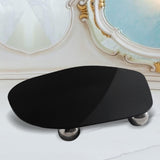 Maxbell Display Vanity Tray Perfume Plate Serving Tray for Bedroom Background Home 29x25x4cm Black