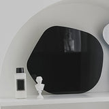 Maxbell Display Vanity Tray Perfume Plate Serving Tray for Bedroom Background Home 29x25x4cm Black