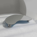 Maxbell Display Vanity Tray Perfume Plate Serving Tray for Bedroom Background Home 27x12x3cm Mirror