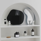 Maxbell Display Vanity Tray Perfume Plate Serving Tray for Bedroom Background Home 27x12x3cm Mirror