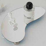Maxbell Display Vanity Tray Perfume Plate Serving Tray for Bedroom Background Home 27x12x3cm Mirror