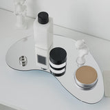 Maxbell Display Vanity Tray Perfume Plate Serving Tray for Bedroom Background Home 27x12x3cm Mirror