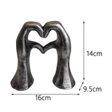 Maxbell Love Gesture Statue Sculpture Creative for Bedroom Shelf Table Centerpiece