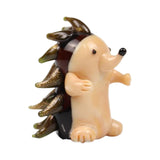 Maxbell Hedgehog Statue Glass Blown Ornament Animal Figurines Ornament for Patio