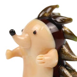 Maxbell Hedgehog Statue Glass Blown Ornament Animal Figurines Ornament for Patio