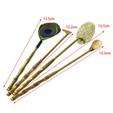Maxbell Home Incense Making Kit Feather Sweep Brass for Incense Burner Supplies