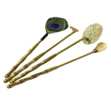 Maxbell Home Incense Making Kit Feather Sweep Brass for Incense Burner Supplies