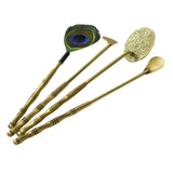 Maxbell Home Incense Making Kit Feather Sweep Brass for Incense Burner Supplies