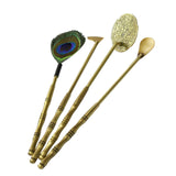 Maxbell Home Incense Making Kit Feather Sweep Brass for Incense Burner Supplies