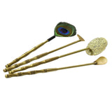Maxbell Home Incense Making Kit Feather Sweep Brass for Incense Burner Supplies