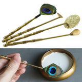 Maxbell Home Incense Making Kit Feather Sweep Brass for Incense Burner Supplies