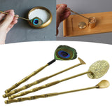 Maxbell Home Incense Making Kit Feather Sweep Brass for Incense Burner Supplies