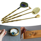 Maxbell Home Incense Making Kit Feather Sweep Brass for Incense Burner Supplies